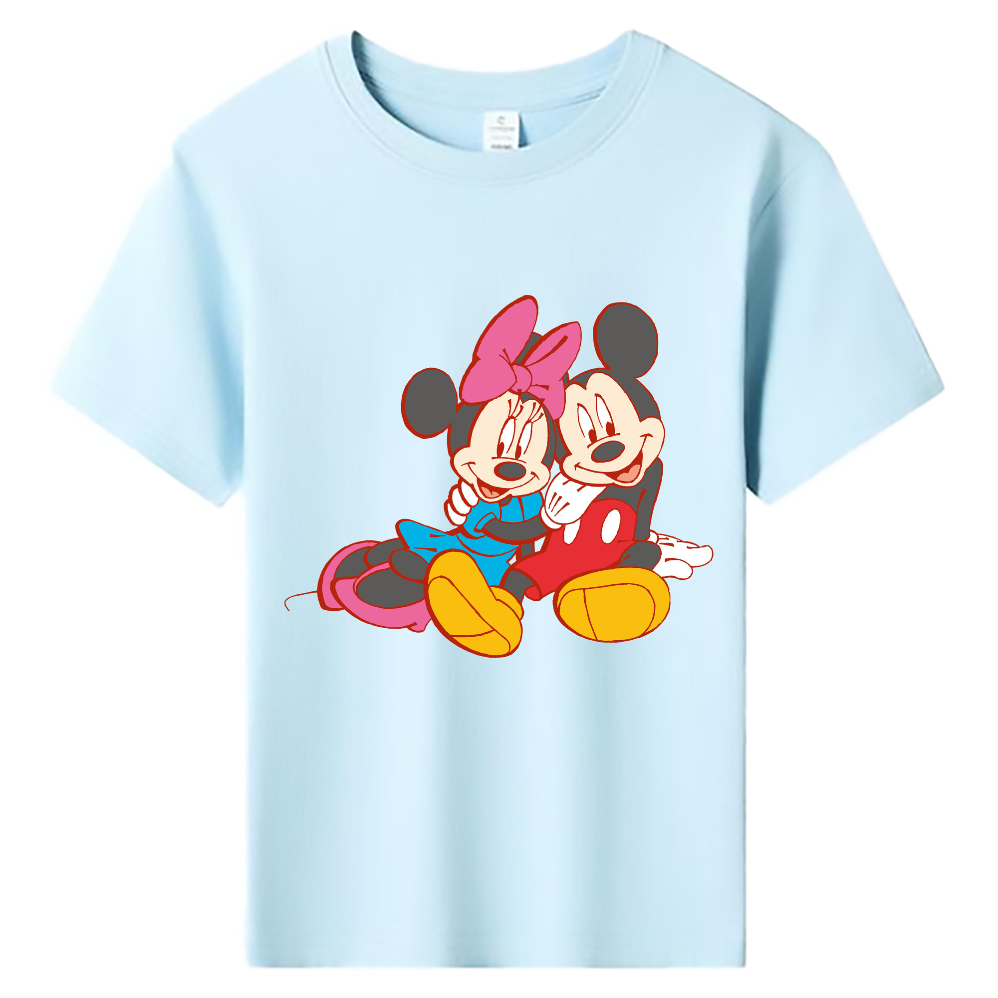 ミッキーマウス Mickey Mouse 綿100％キッズTシャツ（フロントプリント）